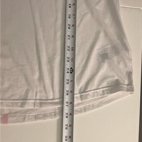 NWT Adidas White Primegreen Aeroready Logo Zoe Saldana T-Shirt Adult 1X - Picture 4 of 16